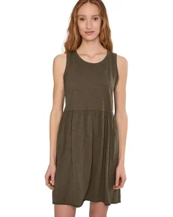 Drop Shirred Waist Tank Dress