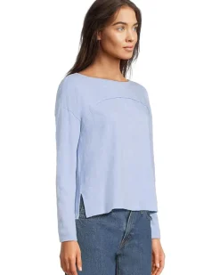 Drop Shoulder Seamed Boatneck