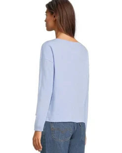 Drop Shoulder Seamed Boatneck