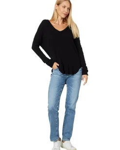 Drop Shoulder V-Neck Tee