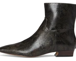 Easy Does It Snake Print Ankle Boots