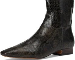 Easy Does It Snake Print Ankle Boots