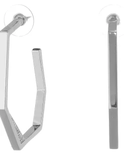 Edge of Elegance Crystal Hoop Earrings