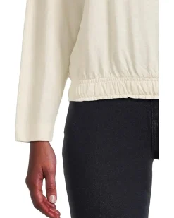 Elastic Hem Dolman Boatneck