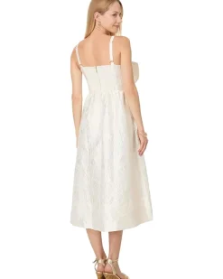 Ellara Jacquard Midi Bow