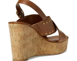 Ellna Cross-band Wedge Sandals
