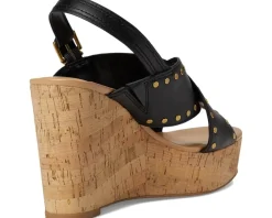 Ellna Cross-band Wedge Sandals