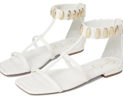 Elusta Studded T-strap Sandals