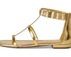 Elusta Studded T-strap Sandals