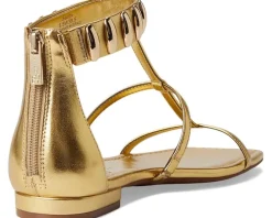 Elusta Studded T-strap Sandals