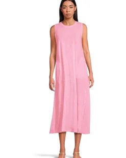 Enzyme Wash, Sleeveless Maxi Dress with Pockets