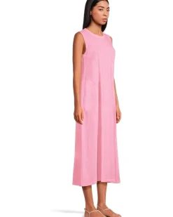 Enzyme Wash, Sleeveless Maxi Dress with Pockets