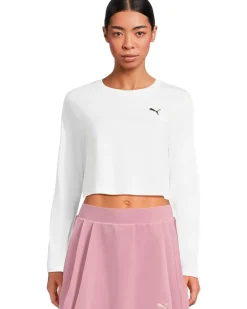 Essentials Cropped Long Sleeve Baby Tee