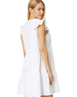 Evelyn Seersucker Tiered Dress