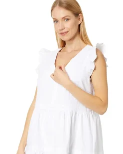 Evelyn Seersucker Tiered Dress