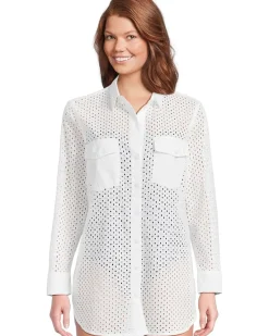 Eyelet Cove Boyfriend Shirt