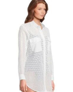 Eyelet Cove Boyfriend Shirt