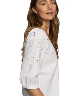 Fallen Blooms Linen Blouse