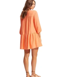 Fallow Textured Cotton Cover-Up