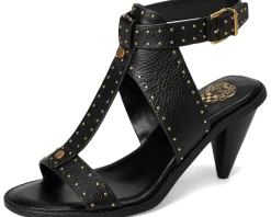 Faunie Studded Cone Heel Sandals