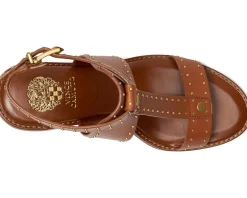 Faunie Studded Cone Heel Sandals