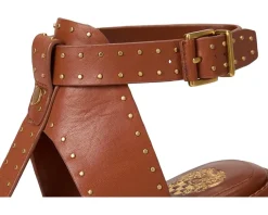 Faunie Studded Cone Heel Sandals