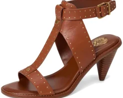 Faunie Studded Cone Heel Sandals