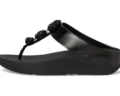 Fino Beadie-Button Metallic Toe-Post Sandals