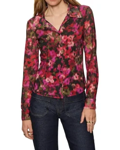 Fitted Mesh Button Down