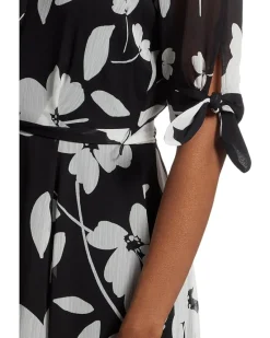 Floral Chiffon Shirt Dress