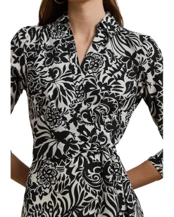 Floral Crepe Midi Dress