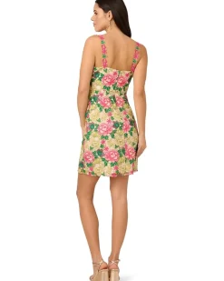 Floral Embroidery Short Dress