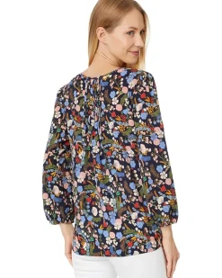 Floral Pintuck Blouse