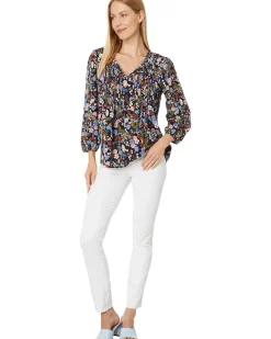 Floral Pintuck Blouse