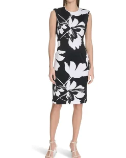 Floral Scuba Sheath