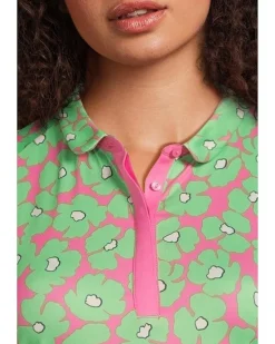 Floral Sleeveless Mini Collar And Side Shirring Top