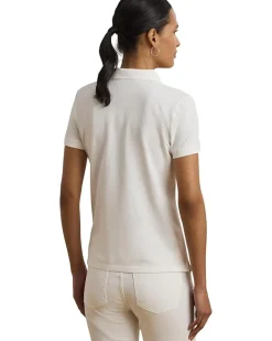 Floral-Logo Cotton Piqué Polo Shirt