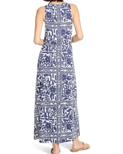 Floret Blues Knit Dress