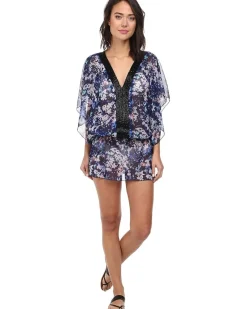 Floriana Beaded Tunic Cover-Up