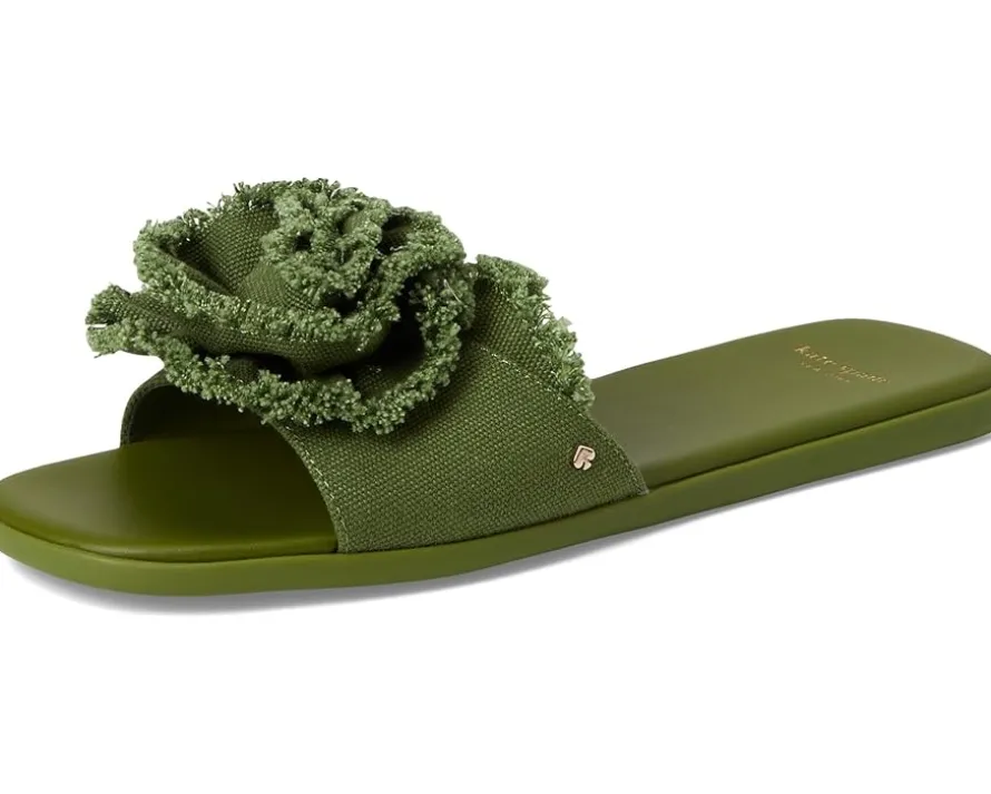 Flourish Canvas Flat Sandals