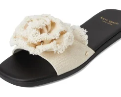 Flourish Canvas Flat Sandals