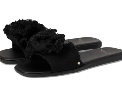 Flourish Canvas Flat Sandals