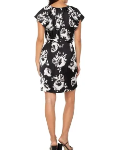 Flutter Sleeve Raglan Woven Dress