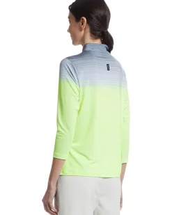 Flux Print 3/4 Sleeve Top