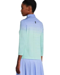 Flux Print 3/4 Sleeve Top