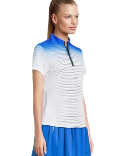 Flux Print Short Sleeve Top