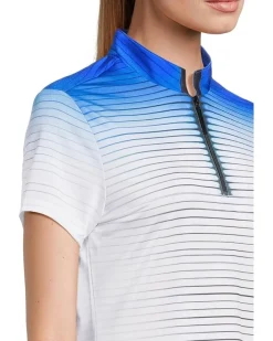 Flux Print Short Sleeve Top