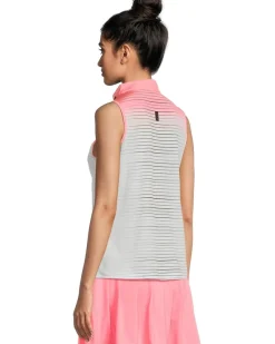 Flux Print Sleeveless Top