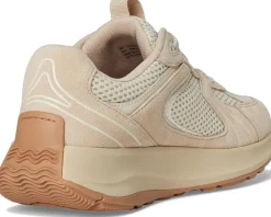 F-Mode Flow Suede/Mesh/Leather Flatform Sneakers