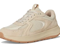 F-Mode Flow Suede/Mesh/Leather Flatform Sneakers